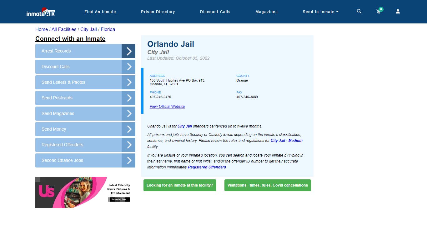 Orlando Jail | Inmate Locator